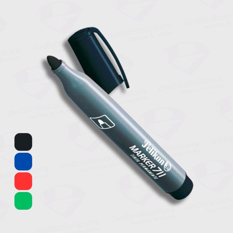 Marcador Permanente Indeleble Recargable Pelikan 711 Punta Redonda