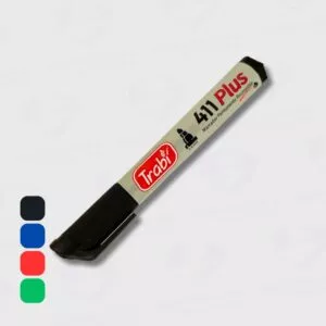 Marcador Permanente Indeleble Recargable Trabi 411 Punta Redonda