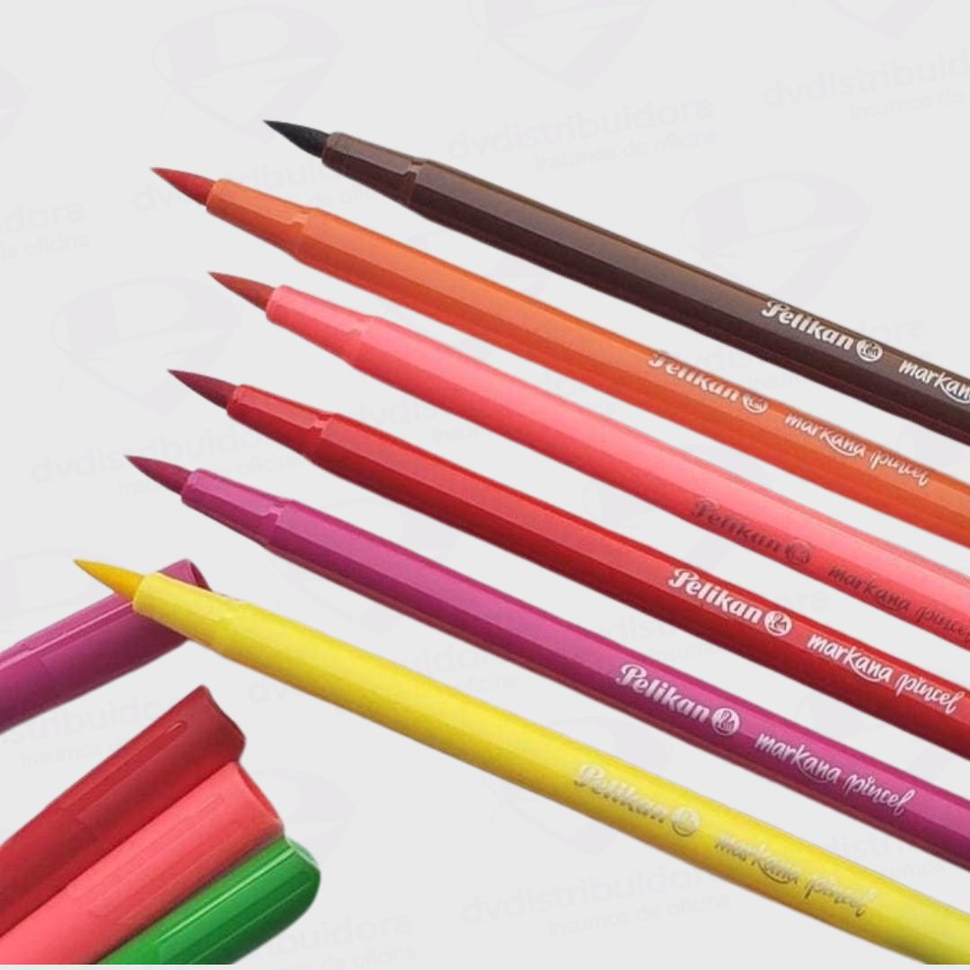 Marcadores Punta Pincel Pelikan Markana Lettering - Set x12 Colores - Excelencia En Creatividad y Precisión - Imagen 4