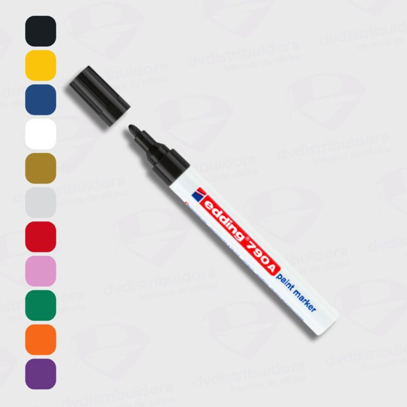 Marcador Tinta Al Esmalte Edding 790 Punta Redonda