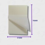Notas Adhesivas Transparentes Deli 76MM x 51MM - Reutilizables y Ecológicas - Imagen 6