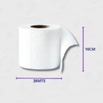 Papel Higiénico Elite Clasico Hoja Simple - Paquete De 6 Rollos De 30MTS - Suavidad Con Extracto De Algodón - Imagen 2