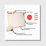 Pizarra Para Marcadores Blanca Laminada Olami 60CM x 90CM - Marco Aluminio - Organización De Excelencia - Imagen 2