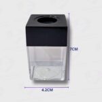 Porta Clips Liggo Con Imán Cuadrado - Cuerpo Plástico - 2 Divisiones - Organización En Tu Escritorio - Imagen 3