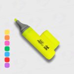 Resaltador Chato Fluo Trabi High Texter Punta Biselada - Cobertura Uniforme y Duradera