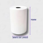 Rollo Para Máquina de Calcular 76mm x 30mts - Paquete x 10 Rollos - Imagen 5