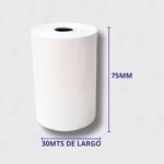 Rollo Térmico 75mm x 30mts - Paquete x 10 Rollos - Controlador Fiscal - Imagen 6