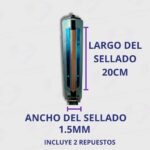 Selladora de Bolsas Dasa FS-200PRO - Sella hasta 20cm - Cuerpo Metálico - Impulso Luminoso,  Regulador Electrónico - Imagen 6