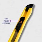 Cortante Cutter Plástico Olami Chico 9MM - Trincheta para Cortes Precisos - Imagen 4
