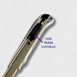 Cortante Cutter 100% Metálico Olami Chico 9MM - Trincheta de Excelencia y Precisión - Imagen 4
