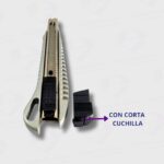 Cortante Cutter 100% Metálico Olami Chico 9MM - Trincheta de Excelencia y Precisión - Imagen 5