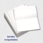 Formulario Continuo 12x25 Pleca 6 Troquelado – 1000 Hojas Papel Importado 70g - Imagen 2