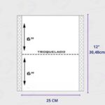 Formulario Continuo 12x25 Pleca 6 Troquelado – 1000 Hojas Papel Importado 70g - Imagen 4