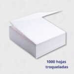 Formulario Continuo 12x25 1000 Hojas 70g Papel Importado para Matriz de Puntos - Imagen 3