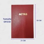 Libro Actas Oficio Tapa Bordo 3M (5)