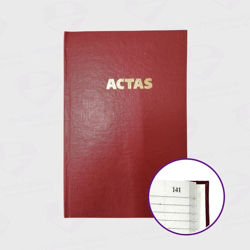 Libro Actas Oficio Tapa Bordo 3M (5)