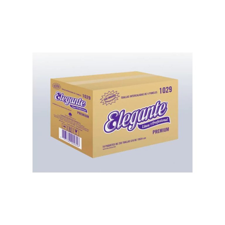Toallas de Papel Descartables Intercaladas Elegante 1029 Caja x 2500 Unidades