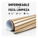 Rollo Vinilo Autoadhesivo Decorativo Self Wall Símil Madera clara 45cm X15m - Imagen 7