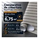 Rollo Vinilo Autoadhesivo Decorativo Self Wall Símil Madera Gris 45cm X15m - Imagen 2