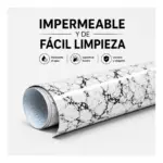 Rollo Vinilo Autoadhesivo Decorativo Self Símil Marmol Blanco 45cm X15m - Imagen 7
