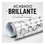 Rollo Vinilo Autoadhesivo Decorativo Self Símil Marmol Blanco 45cm X15m - Imagen 8