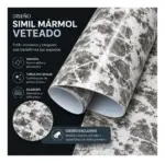 Rollo Vinilo Autoadhesivo Decorativo Self Símil Marmol Gris 45cm X15m - Imagen 9