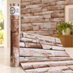 Rollo Vinilo Autoadhesivo Decorativo Self Símil Piedra Rústica 45cm X15m
