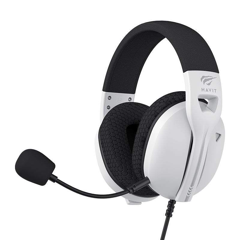 Auricular Gamer Havit FUXI-H5D Blanco – Drivers 50mm, Micrófono Desmontable y Jack 3.5mm Auricular Gamer Havit FUXI-H5D Blanco – Drivers 50mm, Micrófono Desmontable y Jack 3.5mm