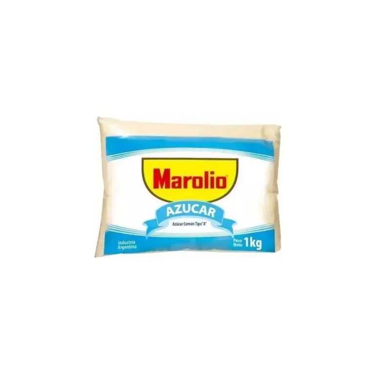 Azúcar Blanca Común Tipo A Marolio Paquete x 1 Kg para Oficina y Cafetería