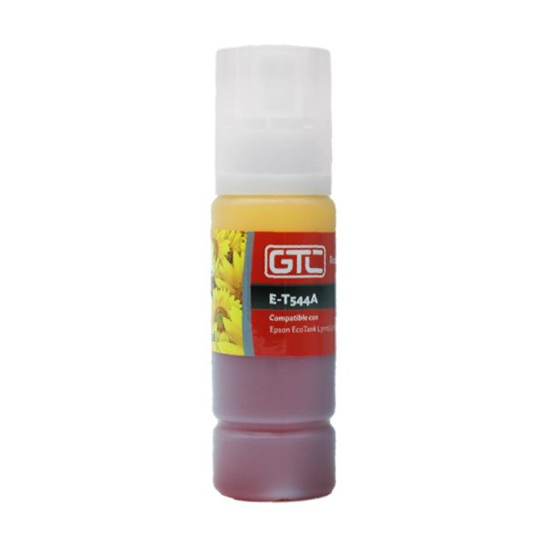 Botella de Tinta Alternativa GTC para Epson T544 Color Amarillo (70 ml) para EcoTank L3150 / L3250