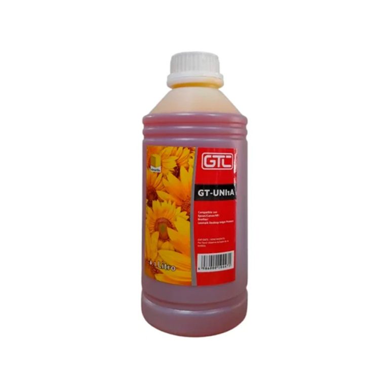 Botella de Tinta Alternativa GTC Universal 1 Litro (1000 ml) Color Amarillo
