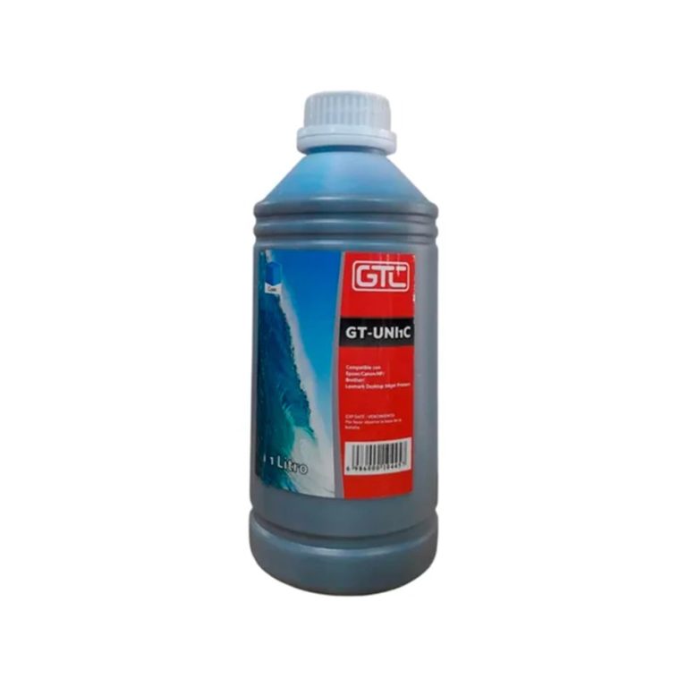 Botella de Tinta Alternativa GTC Universal 1 Litro (1000 ml) Color Cyan