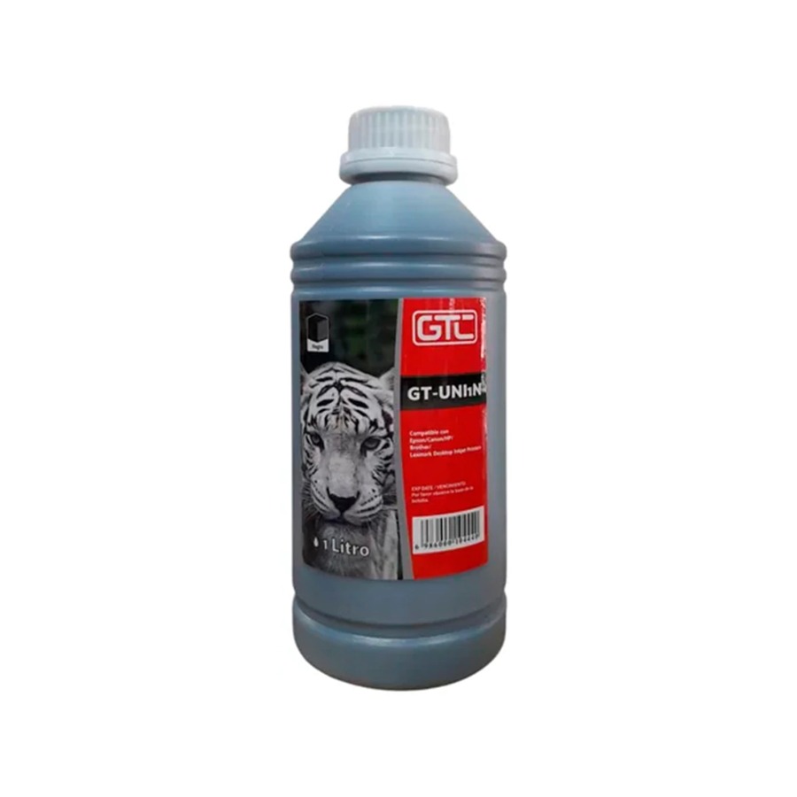 Botella de Tinta Alternativa GTC Universal 1 Litro (1000 ml) Color Negro Botella de Tinta Alternativa GTC Universal 1 Litro (1000 ml) Color Negro