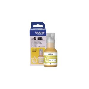 Botella de Tinta Original Brother BTD100 Color Amarillo para DCP-T230 / T430W / T530DW / T730DW