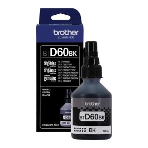 Botella de Tinta Original Brother BTD60BK Color Negro Ultra Rendimiento (108 ml)