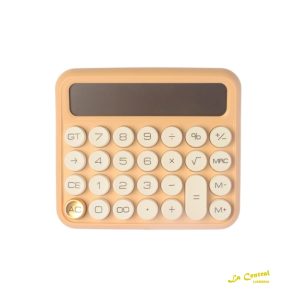 Calculadora de Escritorio GTC 12 Dígitos Visor Amplio Color Celeste Pastel