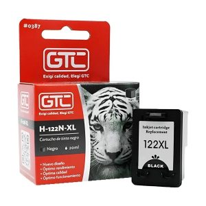 Cartucho de Tinta Alternativo GTC para HP 122XL Color Negro (02580)