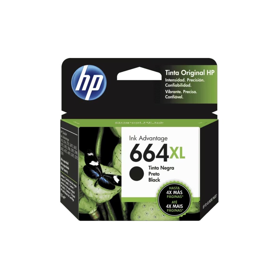 Cartucho de Tinta Original HP Ink Advantage 664XL Color Negro (03258)