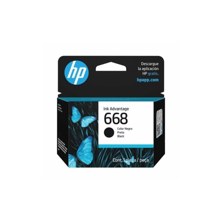Cartucho de Tinta Original HP Ink Advantage 668 Color Negro (668NEGRO)
