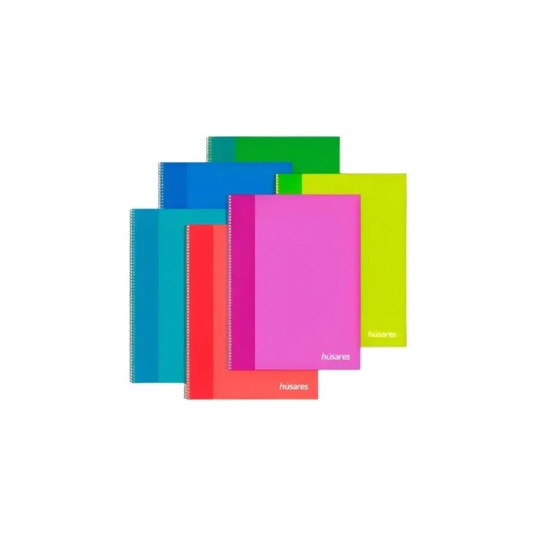 Cuaderno con Espiral Tapa Dura Húsares Trendy A5 (16 × 21 cm) Cuadriculado – 120 Hojas