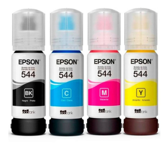 Botella de Tinta Original Epson T544 Color Cyan (65 ml) para EcoTank L3150 / L3250