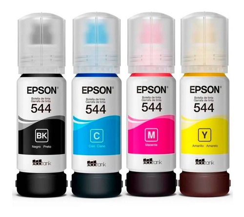 Botella de Tinta Original Epson T544 Color Cyan (65 ml) para EcoTank L3150 / L3250