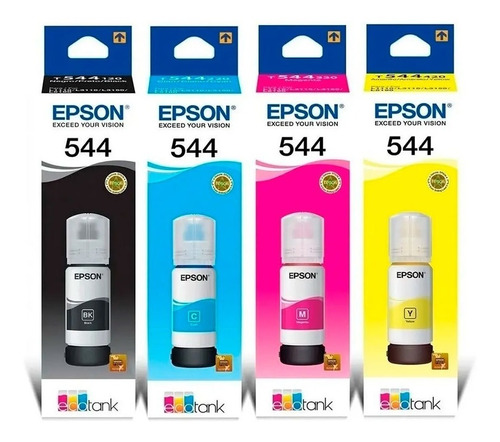 Botella de Tinta Original Epson T544 Color Negro (65 ml) para EcoTank L3150 / L3250