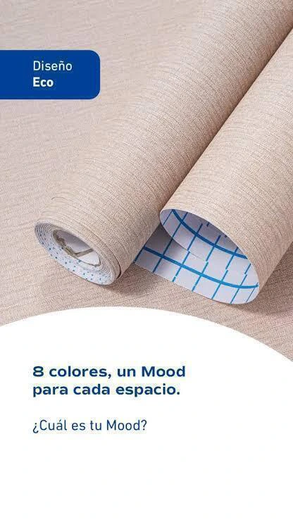 Rollo Papel Autoadhesivo Pared Texturado Muresco Mood Beige – Eco (60 cm × 5 m)