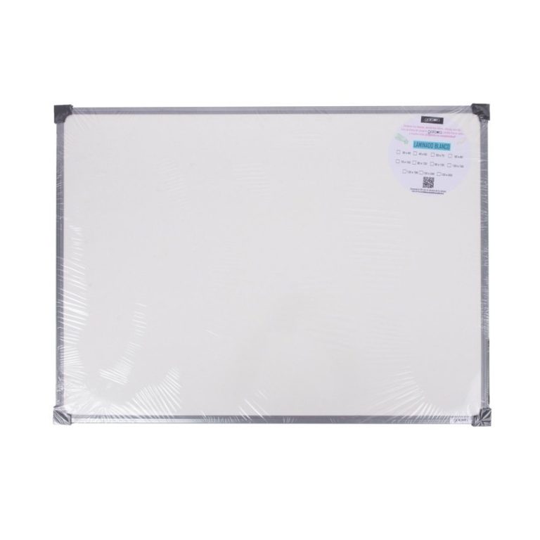 Pizarra Blanca Laminada Galaxia 80 × 120 cm con Marco Reforzado para Marcador