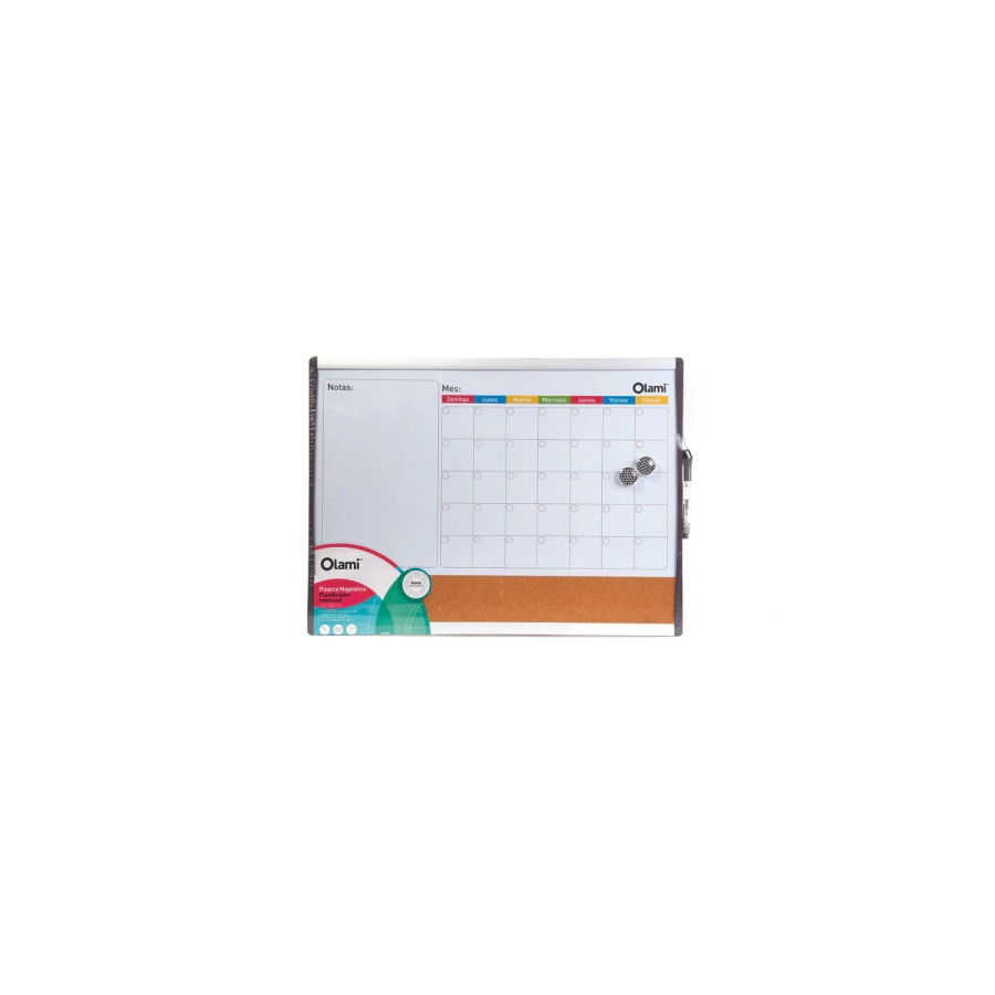 Pizarra Combinada Olami Planner Mensual Magnética + Corcho 43,2 × 58,4 cm Pizarra Combinada Olami Planner Mensual Magnética + Corcho 43,2 × 58,4 cm
