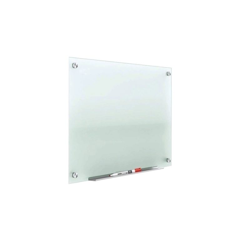 Pizarra de Vidrio Magnética Templada Olami 60 × 90 cm Color Blanca