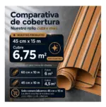 Rollo Vinilo Autoadhesivo Decorativo Self Wall Símil Madera Natural 45cm X15m - Imagen 3